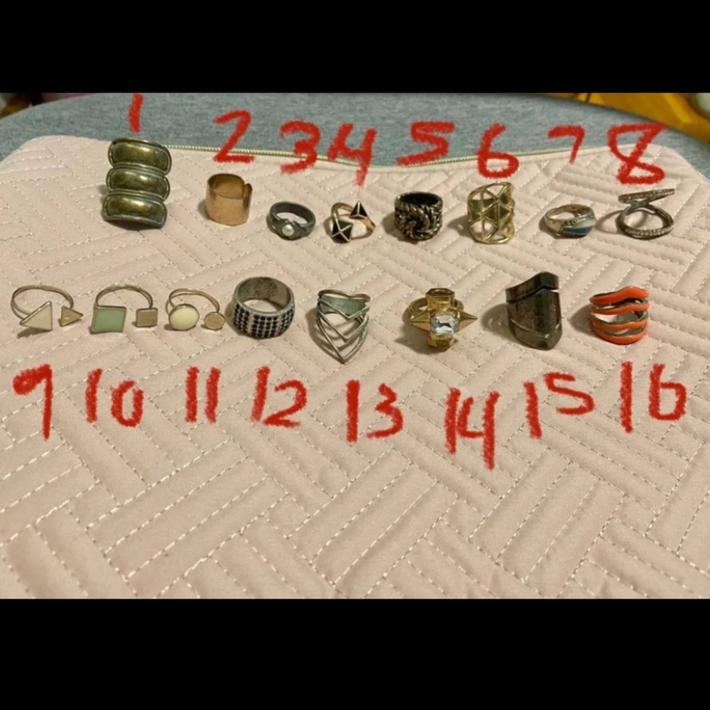 Assortment of rings $7 EACH - read for more info.